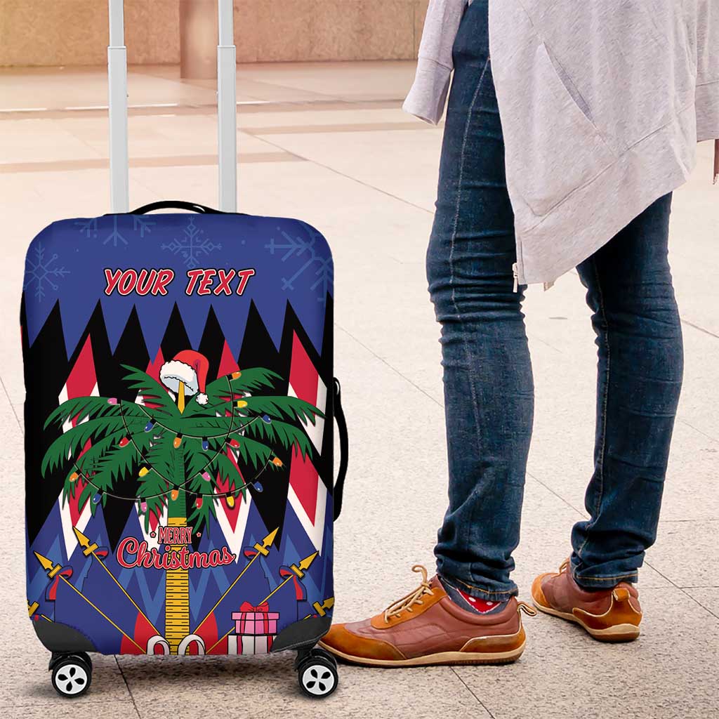 Personalized Haiti Luggage Cover Christmas Festive Vibes - Wonder Print Shop