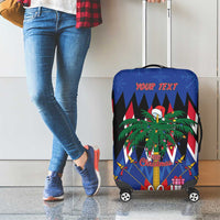 Personalized Haiti Luggage Cover Christmas Festive Vibes - Wonder Print Shop