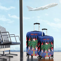 Personalized Haiti Luggage Cover Christmas Festive Vibes - Wonder Print Shop