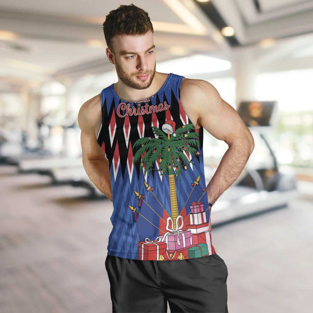 Personalized Haiti Men Tank Top Christmas Festive Vibes - Wonder Print Shop