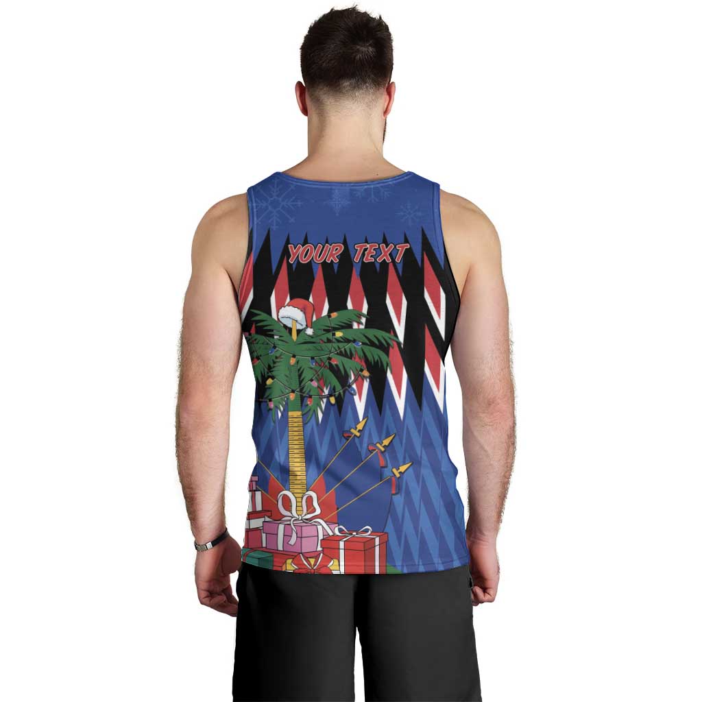 Personalized Haiti Men Tank Top Christmas Festive Vibes - Wonder Print Shop