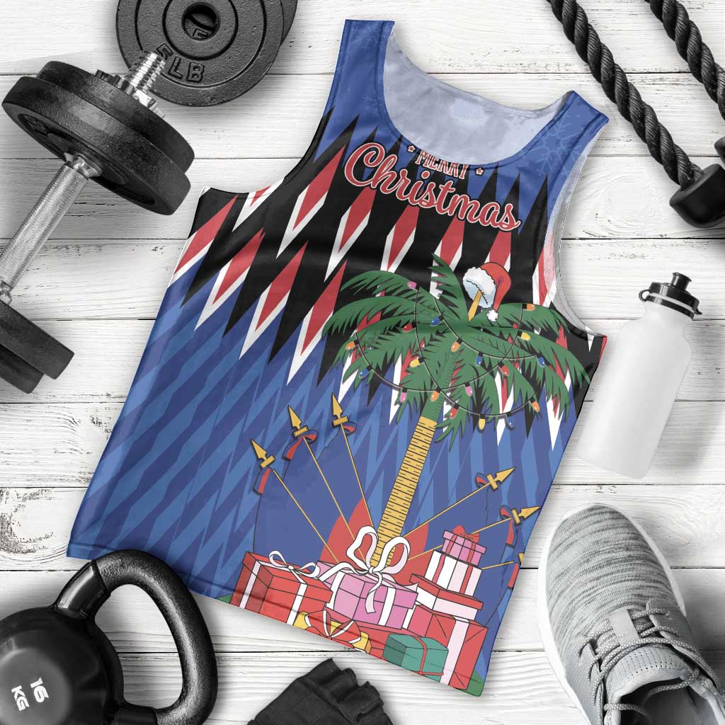 Personalized Haiti Men Tank Top Christmas Festive Vibes - Wonder Print Shop