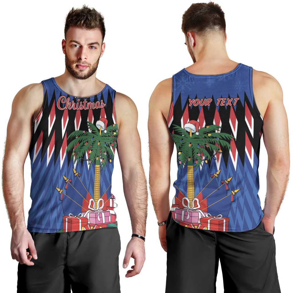Personalized Haiti Men Tank Top Christmas Festive Vibes - Wonder Print Shop