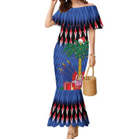 Personalized Haiti Mermaid Dress Christmas Festive Vibes - Wonder Print Shop