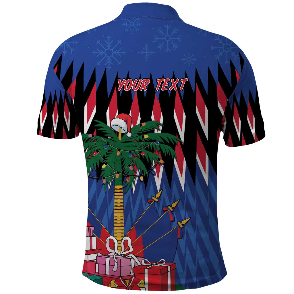 Personalized Haiti Polo Shirt Christmas Festive Vibes - Wonder Print Shop