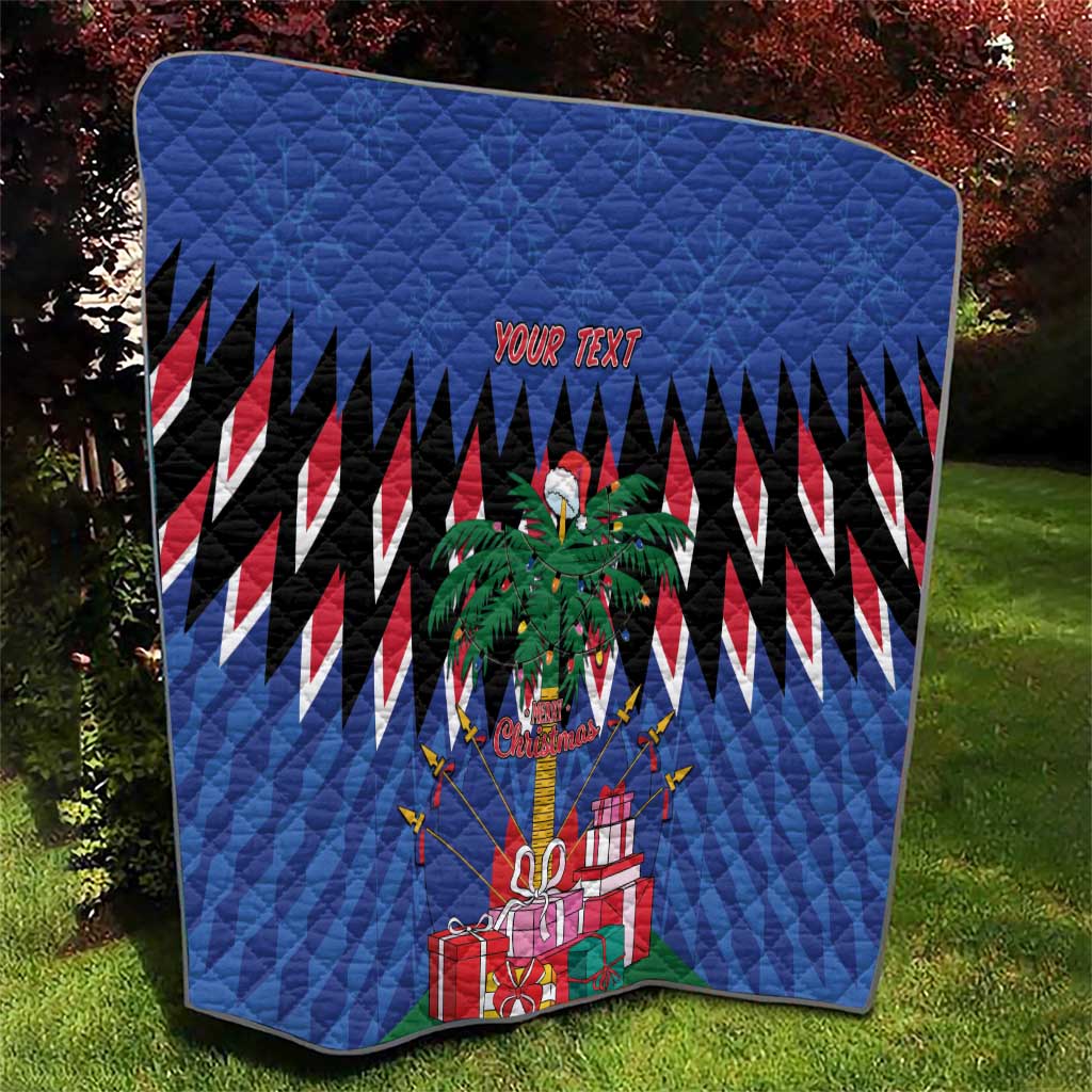 Personalized Haiti Quilt Christmas Festive Vibes - Wonder Print Shop