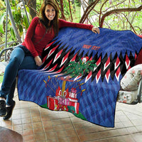 Personalized Haiti Quilt Christmas Festive Vibes - Wonder Print Shop
