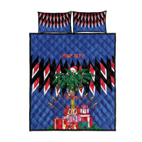 Personalized Haiti Quilt Bed Set Christmas Festive Vibes - Wonder Print Shop