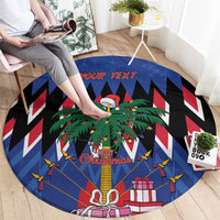 Personalized Haiti Round Carpet Christmas Festive Vibes