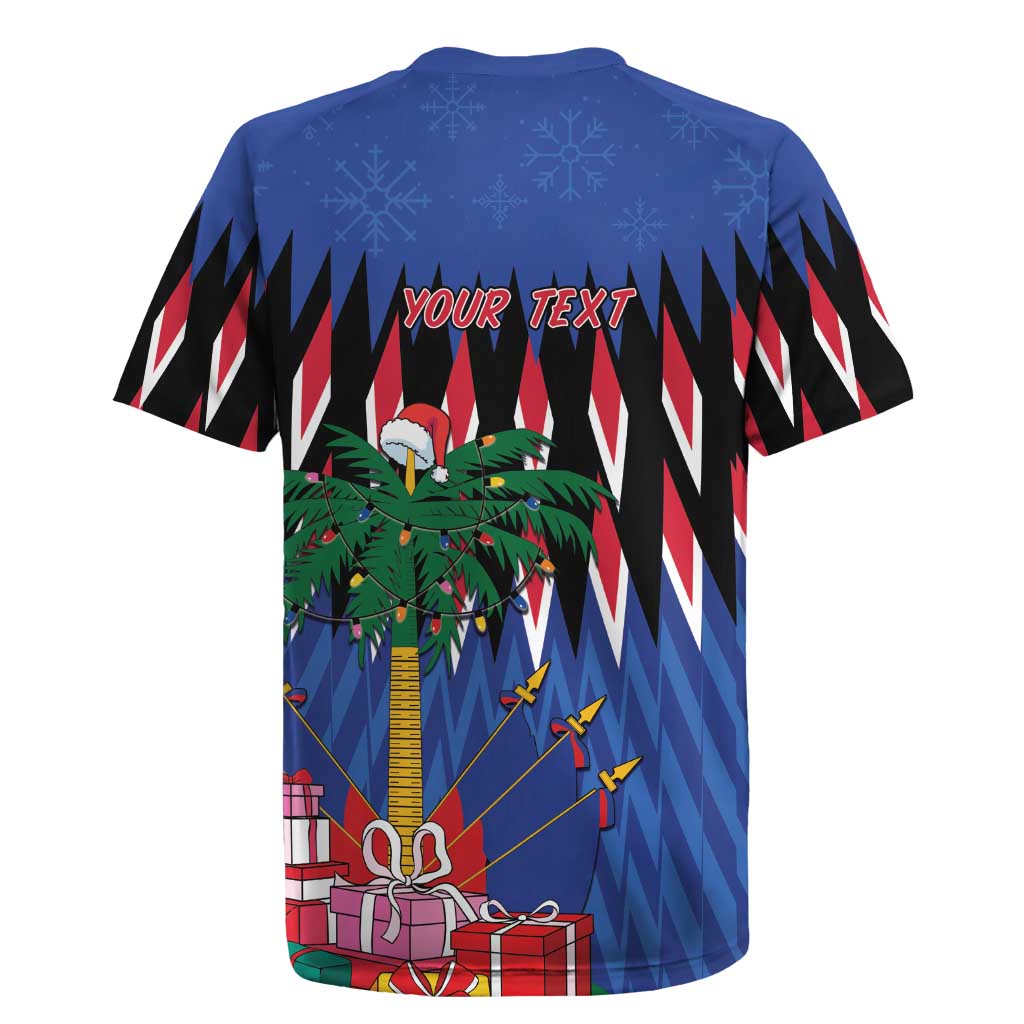 Personalized Haiti Rugby Jersey Christmas Festive Vibes - Wonder Print Shop