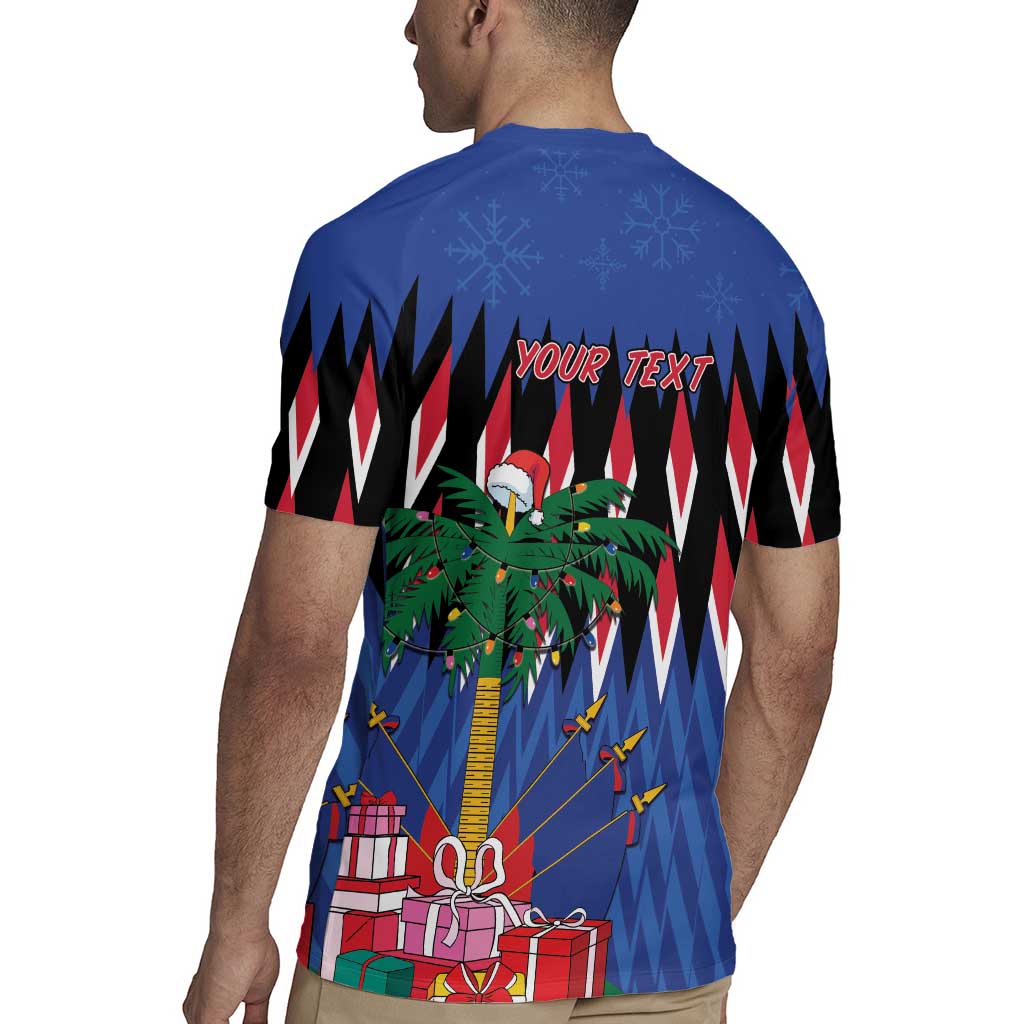 Personalized Haiti Rugby Jersey Christmas Festive Vibes - Wonder Print Shop