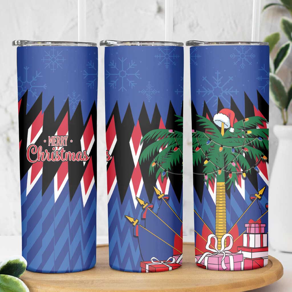 Personalized Haiti Skinny Tumbler Christmas Festive Vibes - Wonder Print Shop