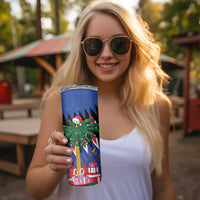 Personalized Haiti Skinny Tumbler Christmas Festive Vibes - Wonder Print Shop