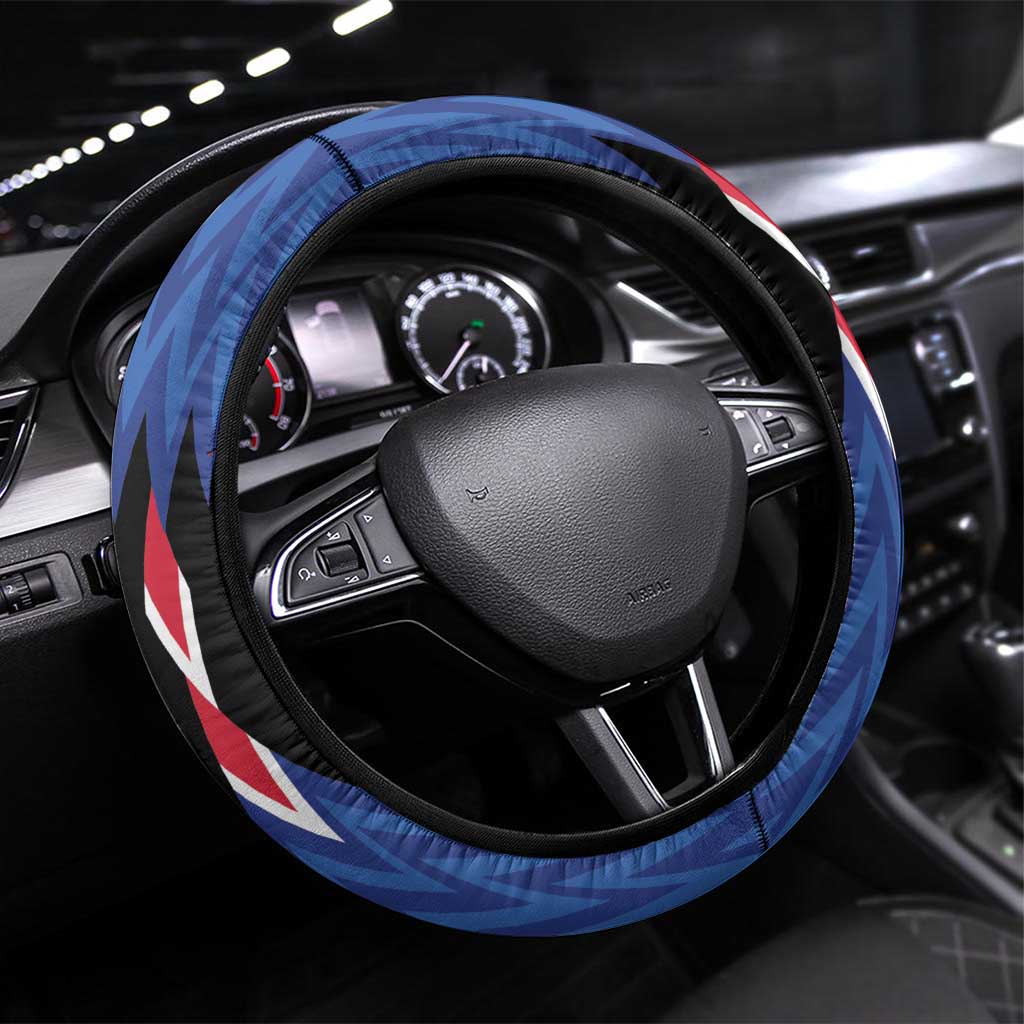 Haiti Steering Wheel Cover Christmas Festive Vibes - Wonder Print Shop