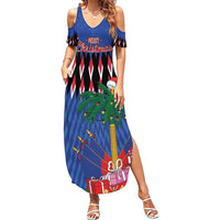 Personalized Haiti Summer Maxi Dress Christmas Festive Vibes - Wonder Print Shop