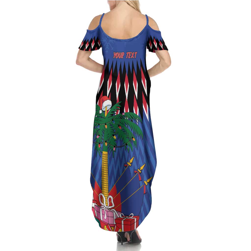 Personalized Haiti Summer Maxi Dress Christmas Festive Vibes - Wonder Print Shop