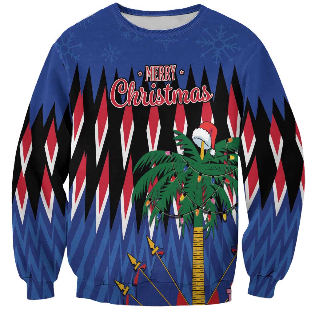 Personalized Haiti Sweatshirt Christmas Festive Vibes - Wonder Print Shop