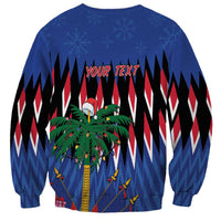 Personalized Haiti Sweatshirt Christmas Festive Vibes - Wonder Print Shop