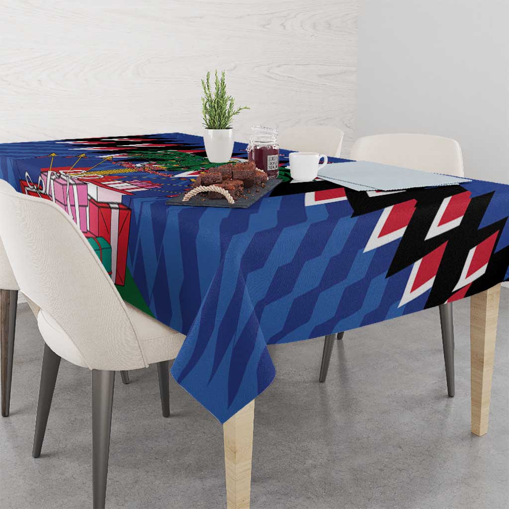Personalized Haiti Tablecloth Christmas Festive Vibes - Wonder Print Shop