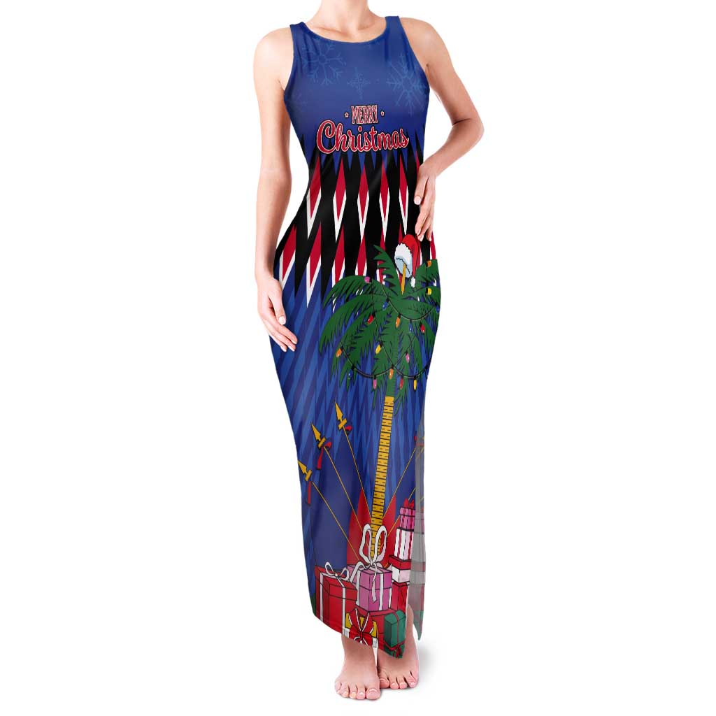 Personalized Haiti Tank Maxi Dress Christmas Festive Vibes - Wonder Print Shop