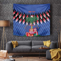 Personalized Haiti Tapestry Christmas Festive Vibes - Wonder Print Shop