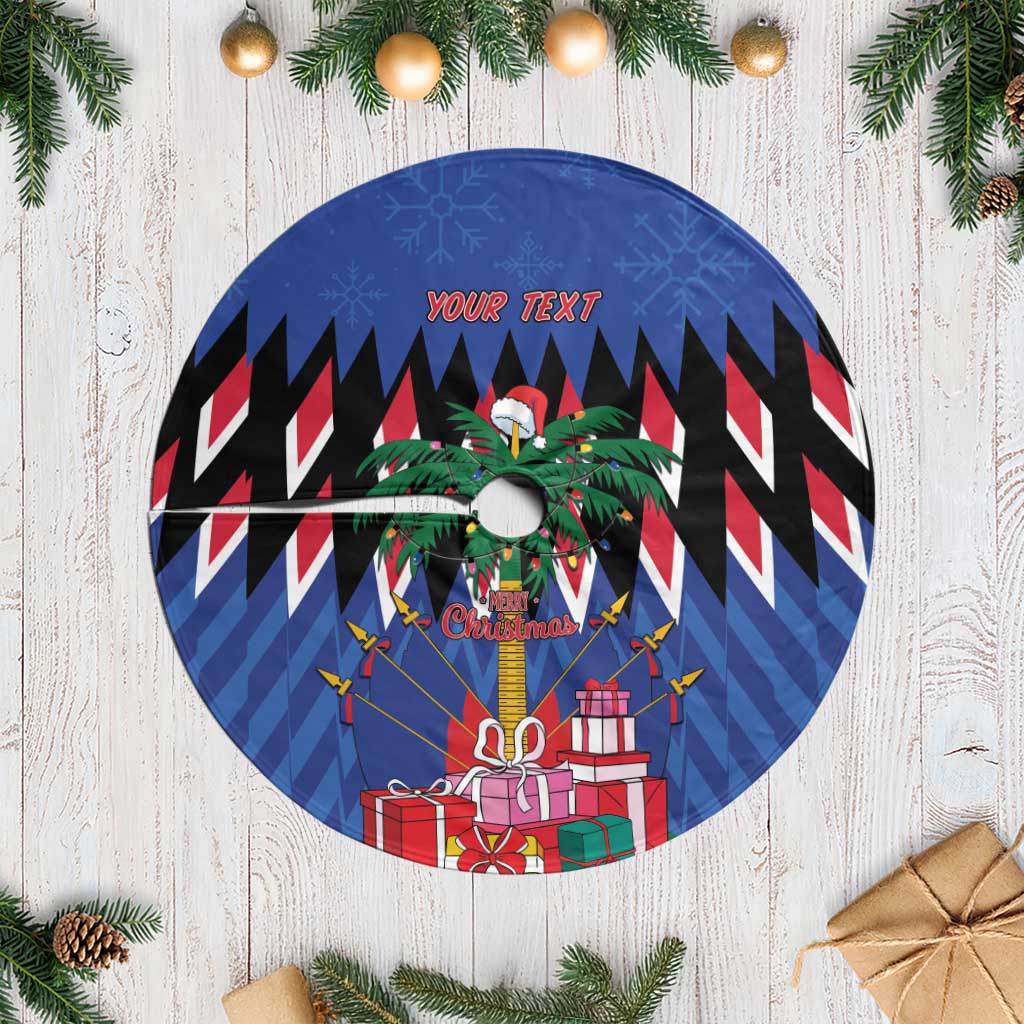 Personalized Haiti Tree Skirt Christmas Festive Vibes - Wonder Print Shop