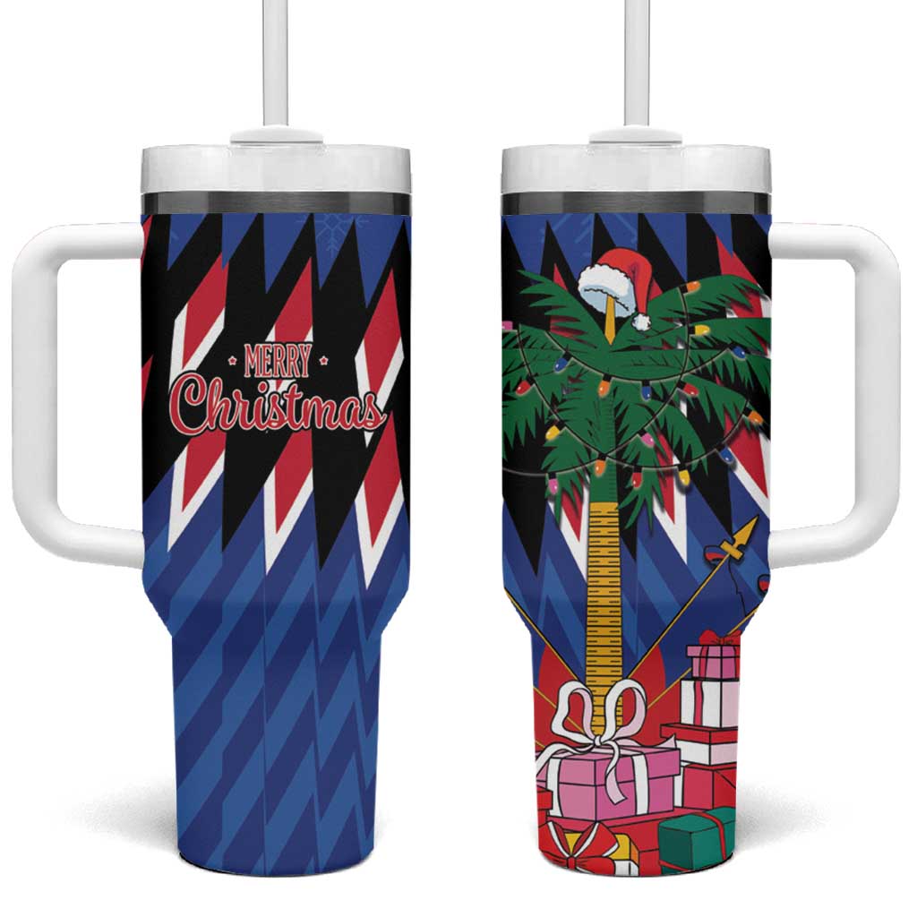 Personalized Haiti Tumbler With Handle Christmas Festive Vibes - Wonder Print Shop