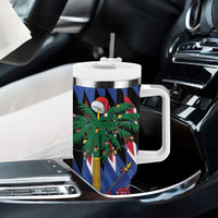 Personalized Haiti Tumbler With Handle Christmas Festive Vibes - Wonder Print Shop