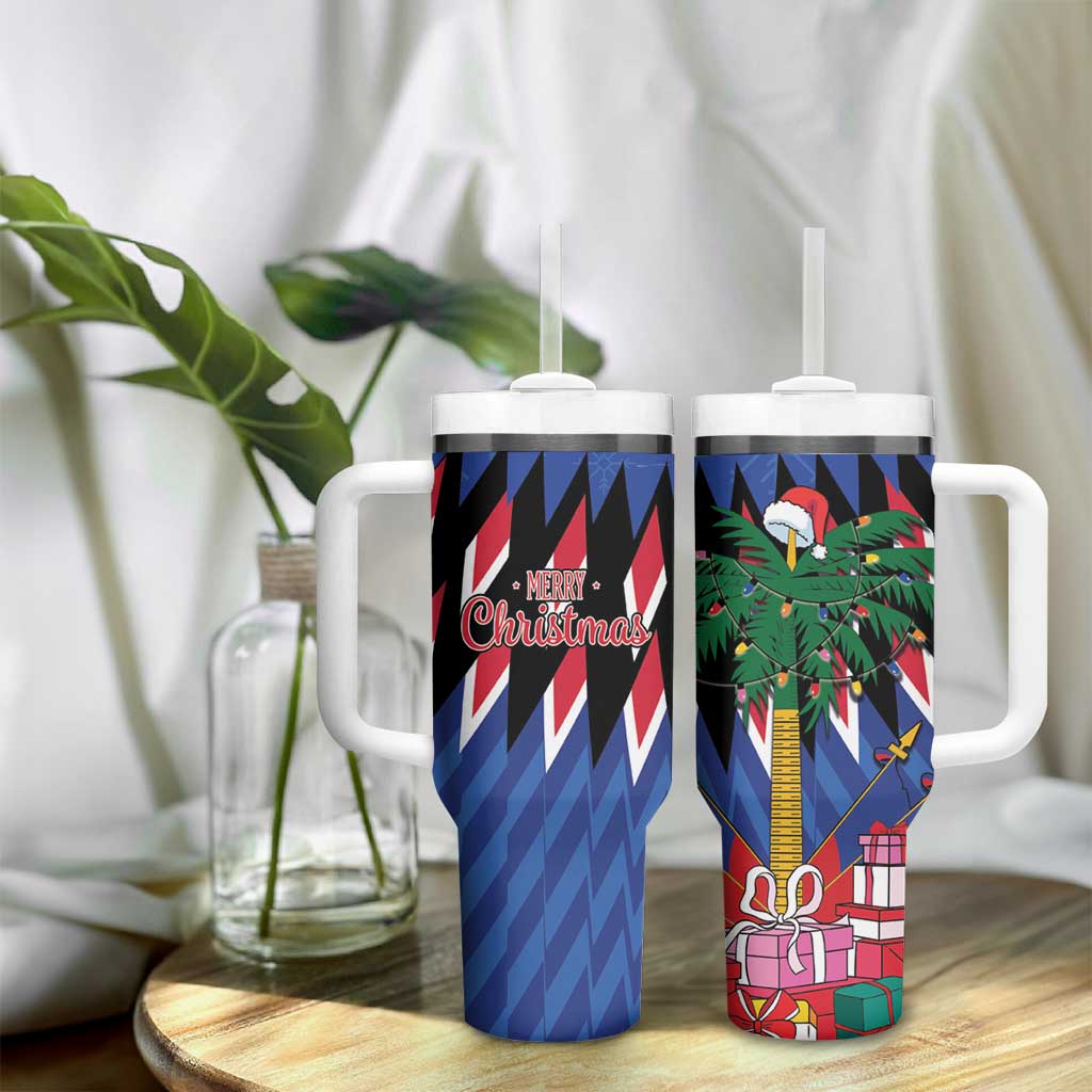 Personalized Haiti Tumbler With Handle Christmas Festive Vibes - Wonder Print Shop
