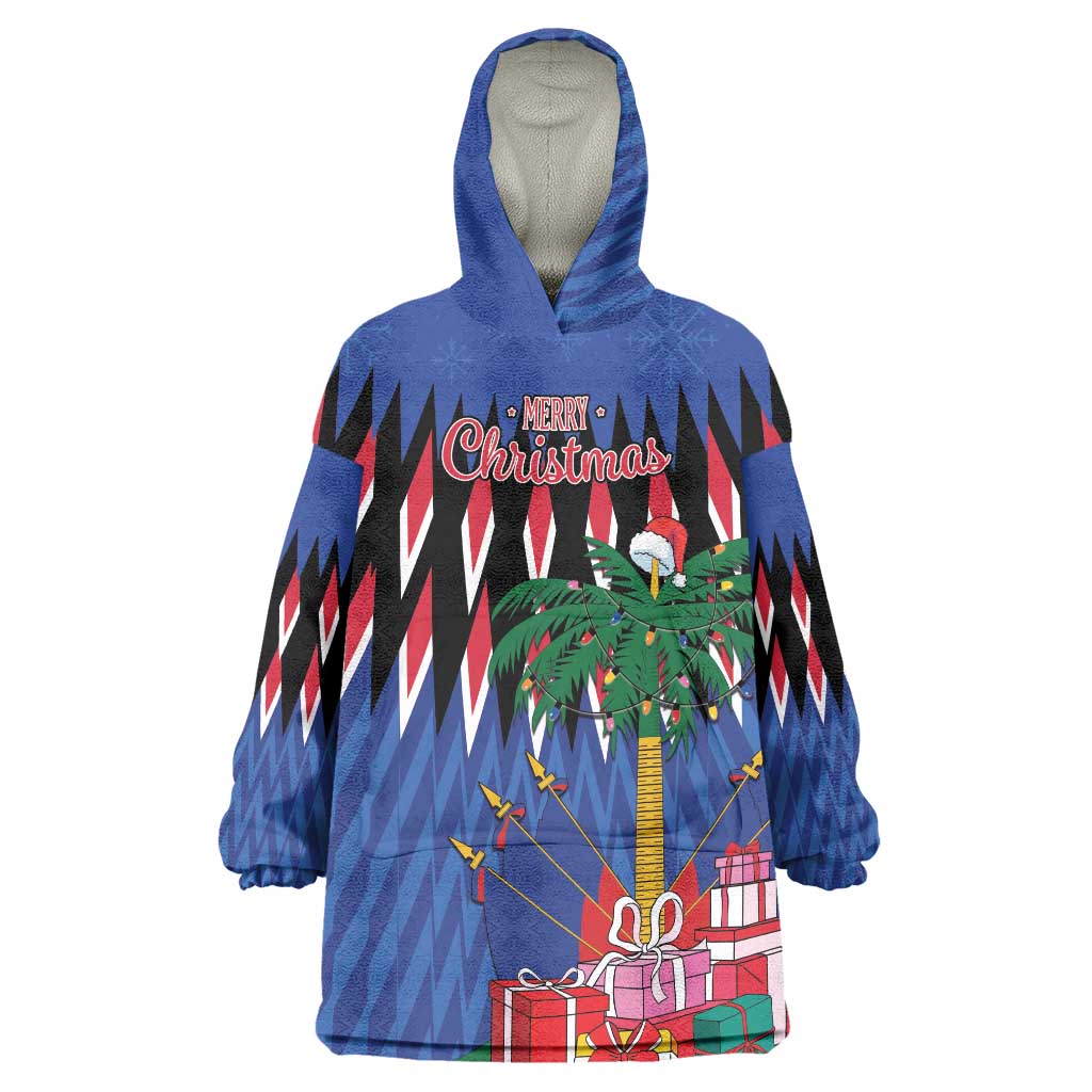Personalized Haiti Wearable Blanket Hoodie Christmas Festive Vibes - Wonder Print Shop