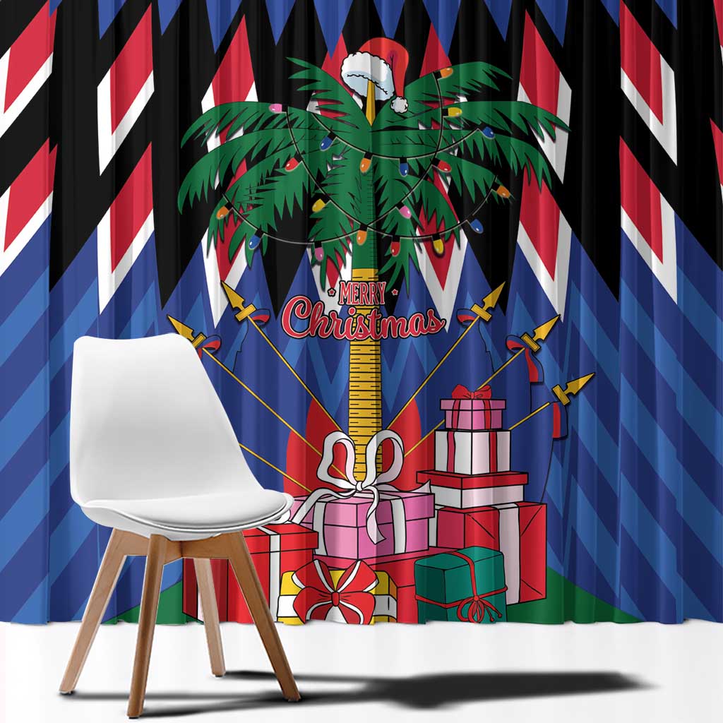 Personalized Haiti Window Curtain Christmas Festive Vibes - Wonder Print Shop