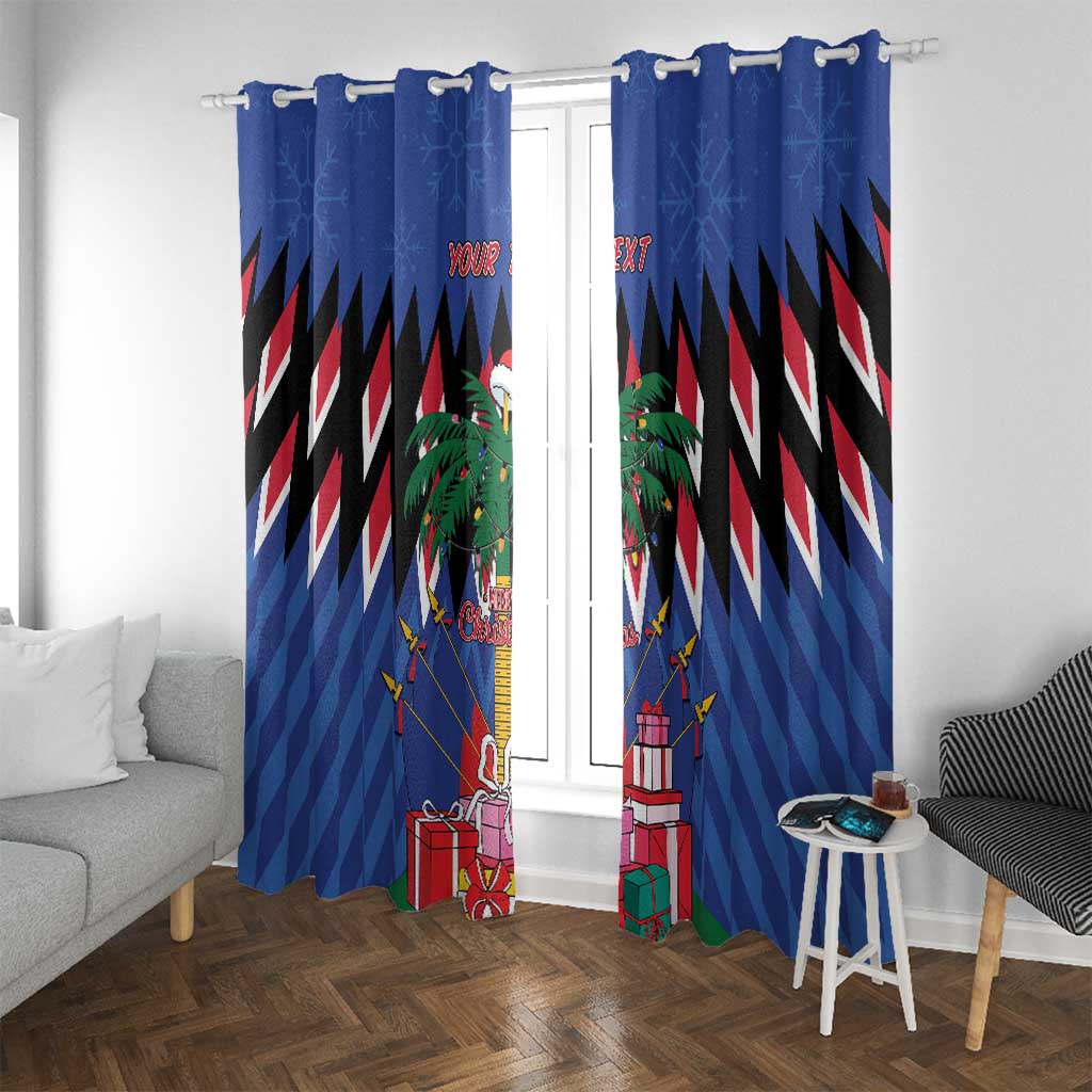 Personalized Haiti Window Curtain Christmas Festive Vibes - Wonder Print Shop