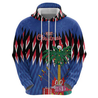 Personalized Haiti Zip Hoodie Christmas Festive Vibes - Wonder Print Shop