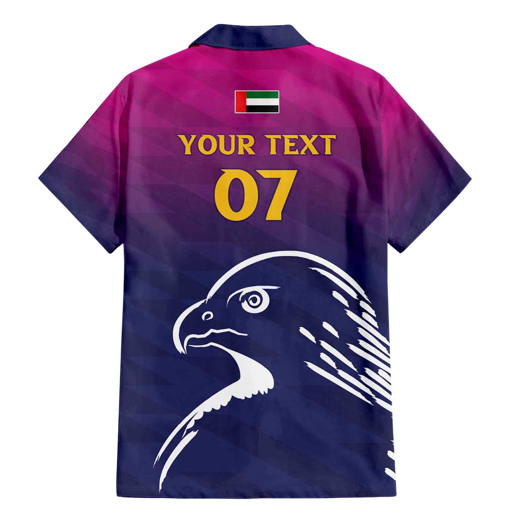 UAE Cricket Custom Family Matching Mermaid Dress and Hawaiian Shirt Arabian Falcon LT7 - Wonder Print Shop