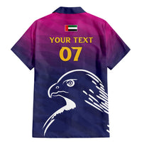 UAE Cricket Custom Family Matching Mermaid Dress and Hawaiian Shirt Arabian Falcon LT7 - Wonder Print Shop