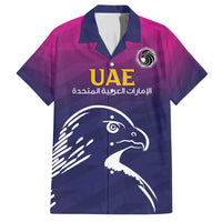 UAE Cricket Custom Family Matching Puletasi and Hawaiian Shirt Arabian Falcon - Wonder Print Shop