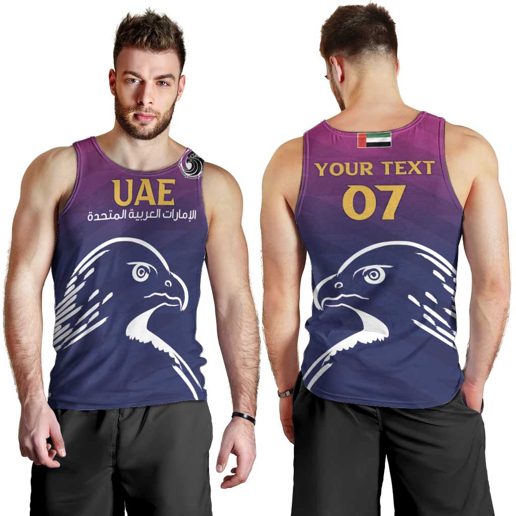 UAE Cricket Custom Men Tank Top Arabian Falcon - Wonder Print Shop