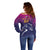 UAE Cricket Custom Off Shoulder Sweater Arabian Falcon - Wonder Print Shop