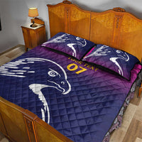 UAE Cricket Custom Quilt Bed Set Arabian Falcon - Wonder Print Shop