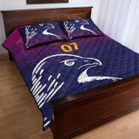 UAE Cricket Custom Quilt Bed Set Arabian Falcon - Wonder Print Shop