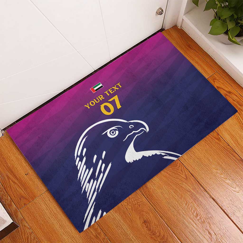 UAE Cricket Custom Rubber Doormat Arabian Falcon - Wonder Print Shop