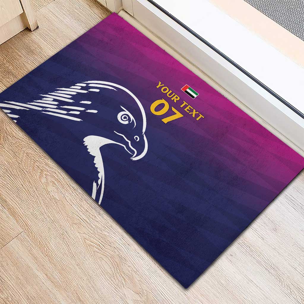 UAE Cricket Custom Rubber Doormat Arabian Falcon - Wonder Print Shop
