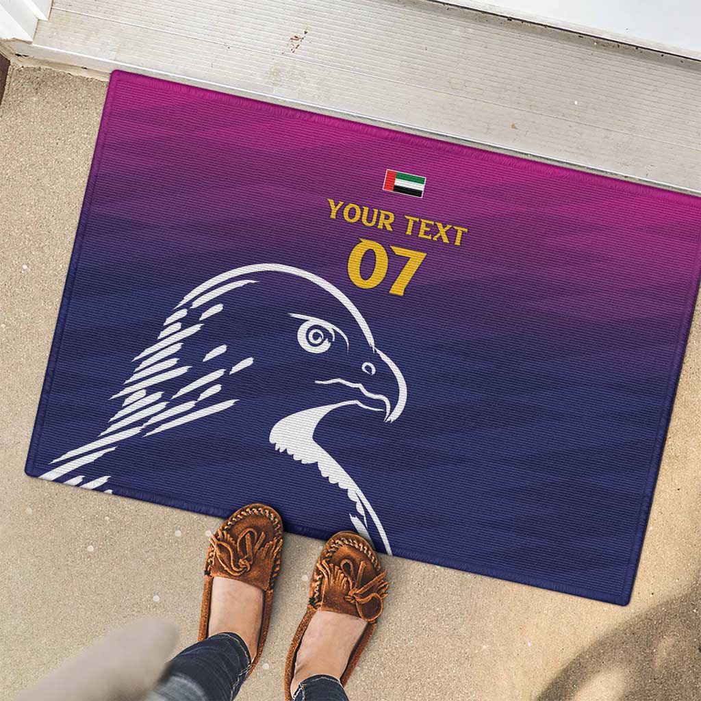 UAE Cricket Custom Rubber Doormat Arabian Falcon - Wonder Print Shop