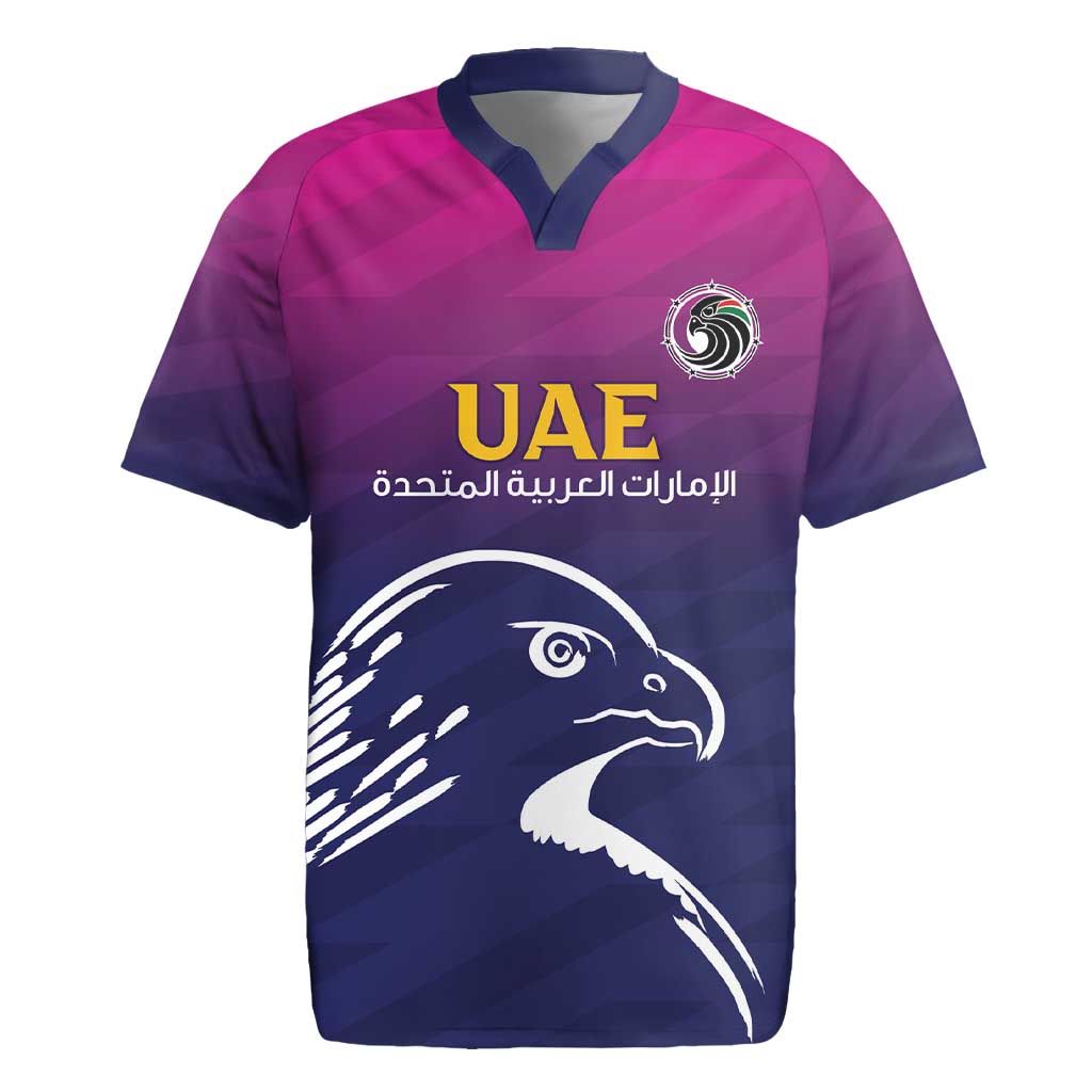 UAE Cricket Custom Rugby Jersey Arabian Falcon - Wonder Print Shop