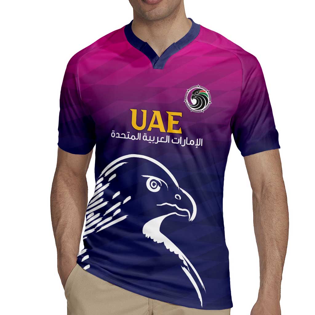 UAE Cricket Custom Rugby Jersey Arabian Falcon - Wonder Print Shop