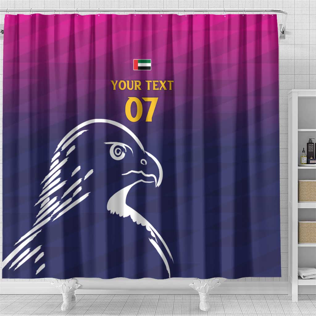 UEA Cricket Custom Shower Curtain Arabian Falcon