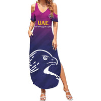 UAE Cricket Custom Summer Maxi Dress Arabian Falcon - Wonder Print Shop