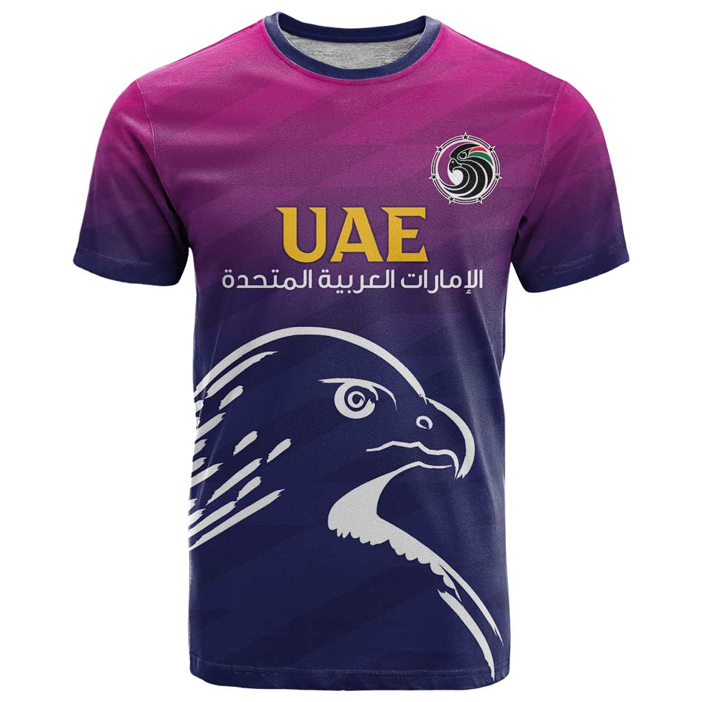 UAE Cricket Custom T Shirt Arabian Falcon - Wonder Print Shop