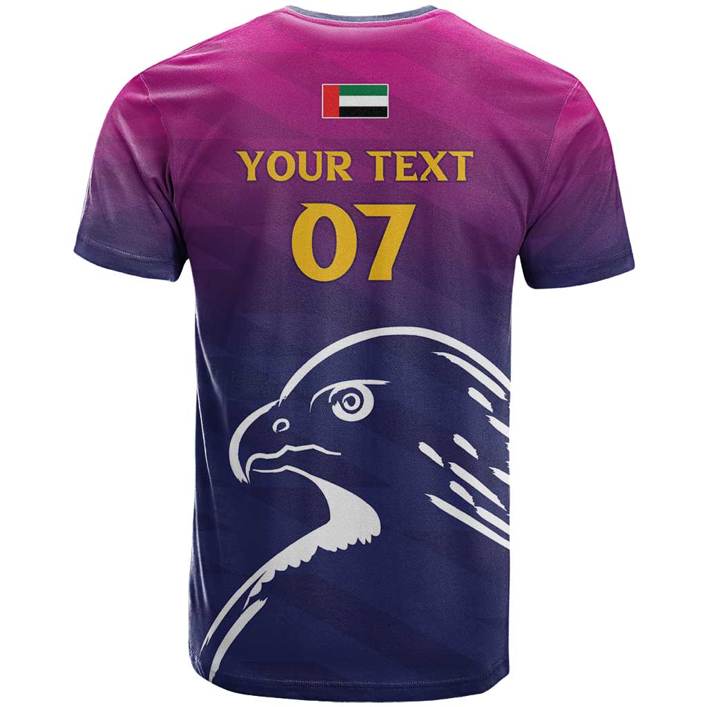 UAE Cricket Custom T Shirt Arabian Falcon - Wonder Print Shop