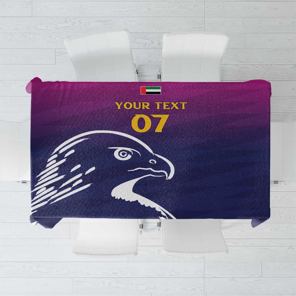 UAE Cricket Custom Tablecloth Arabian Falcon - Wonder Print Shop